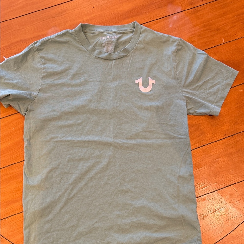 True Religion Men's Olive Short Sleeve Tee